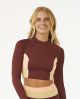 Rip Curl Block Party Spliced Crop L/S 